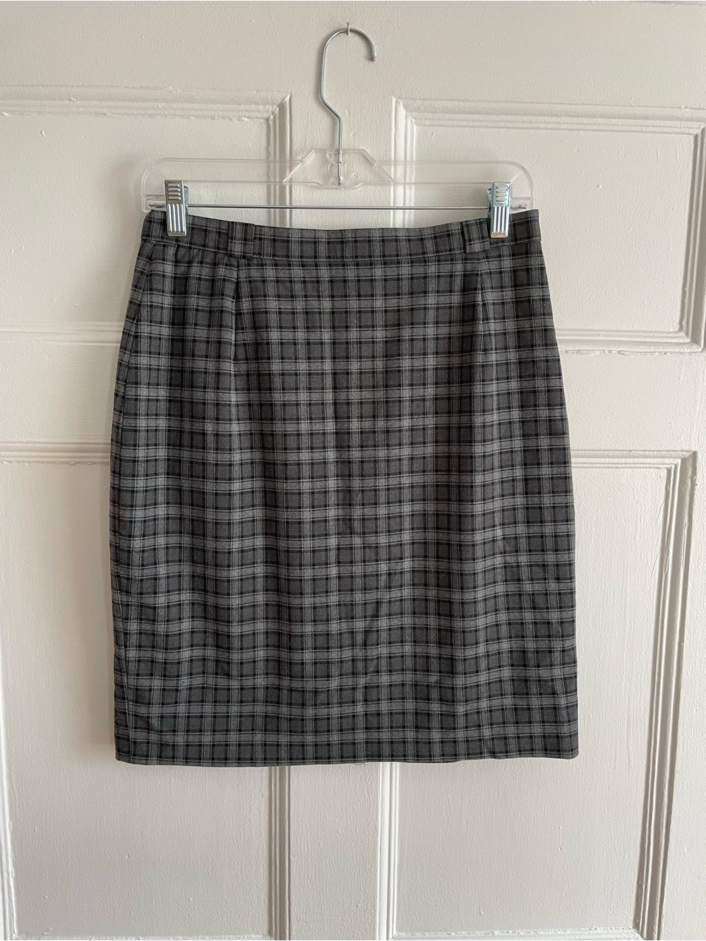 Steilmann | vtg grunge gray plaid pencil skirt